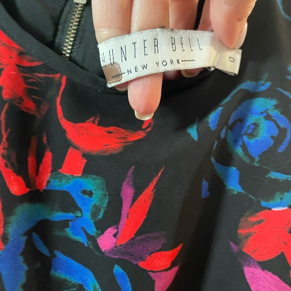 Hunter Bell Asymmetrical Hem Floral Dress - Picture 4 of 5